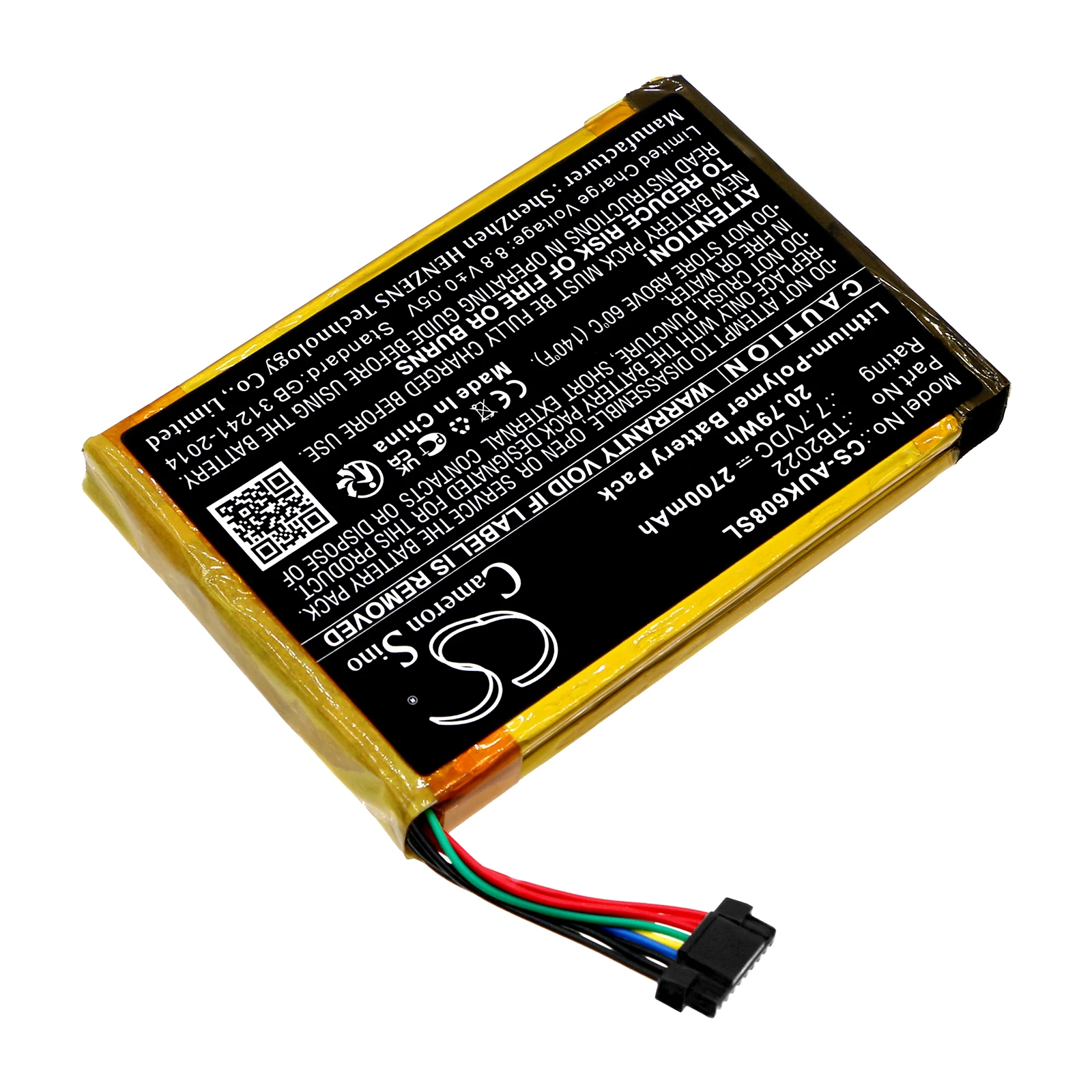 Фото Сменный аккумулятор CS для диагностического сканера Autel MaxiBAS BT608 TB2022 2700 мАч / 20,79 Втч №2