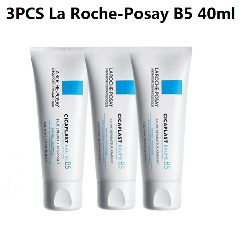 

3PCS LaRoche-Posay B5 40ml Moisturizing Romoving Acen Cream Soothes Sensitive Skin Centella Repairs Redness Dryness For All Skin