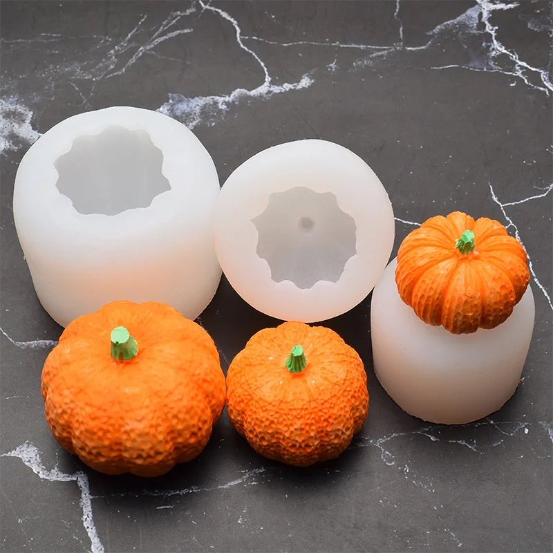 

Reusable Mini Baking Mold Soap Candle Mould Pumpkin Cake Mould Silicone Durable Easy To Clean Cooking Tools Kitchen Supplies