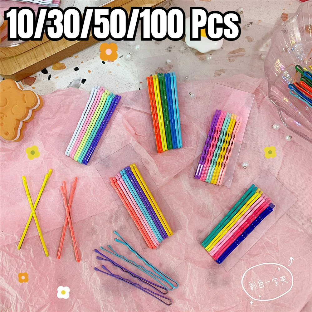 

Заколки для волос женские, 10/50/100 шт., 7 цветов