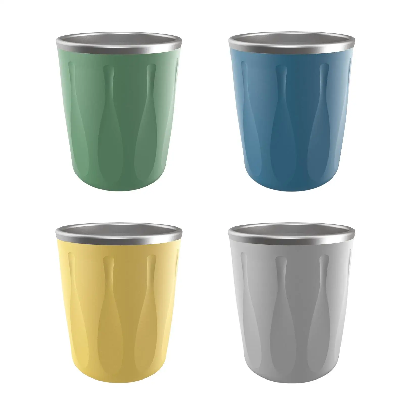 

Silicone Vacuum Insulated Tumbler Safe Insulated Reusable Cup 250ml for Hot Beverage