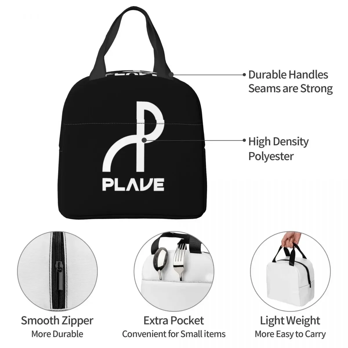 PLAVE KPop Logo Noah Bamby Yejun Eunho Hamin Изолированные сумки для обеда Термосумка Контейнер Tote