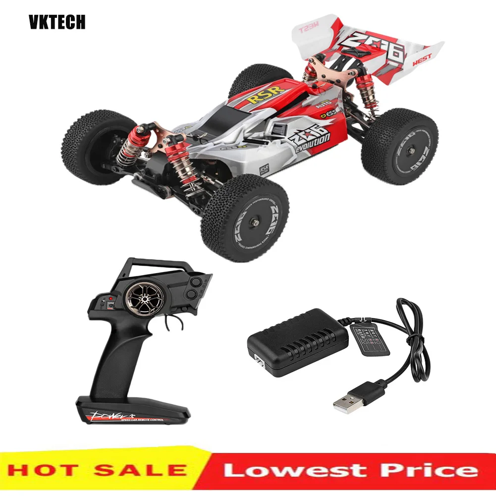 

Wltoys XKS 144001 RC Car 60km/H High Speed 1/14 2.4GHz RC Buggy 4WD Racing Off-Road Drift Car RTR Toys Kid Red/Green