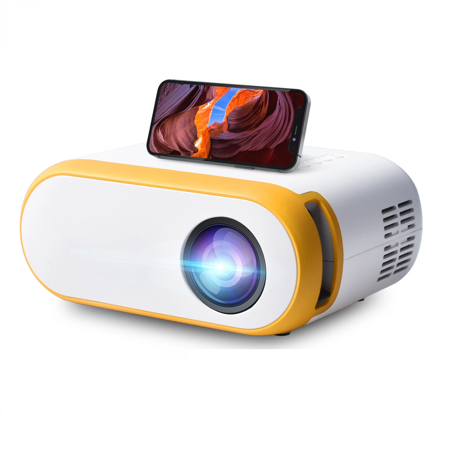 

Мини-проектор 720P, проектор 2022, новый обновленный портативный домашний кинотеатр, проектор для путешествий, кемпинга, для улицы, фильма, ночи