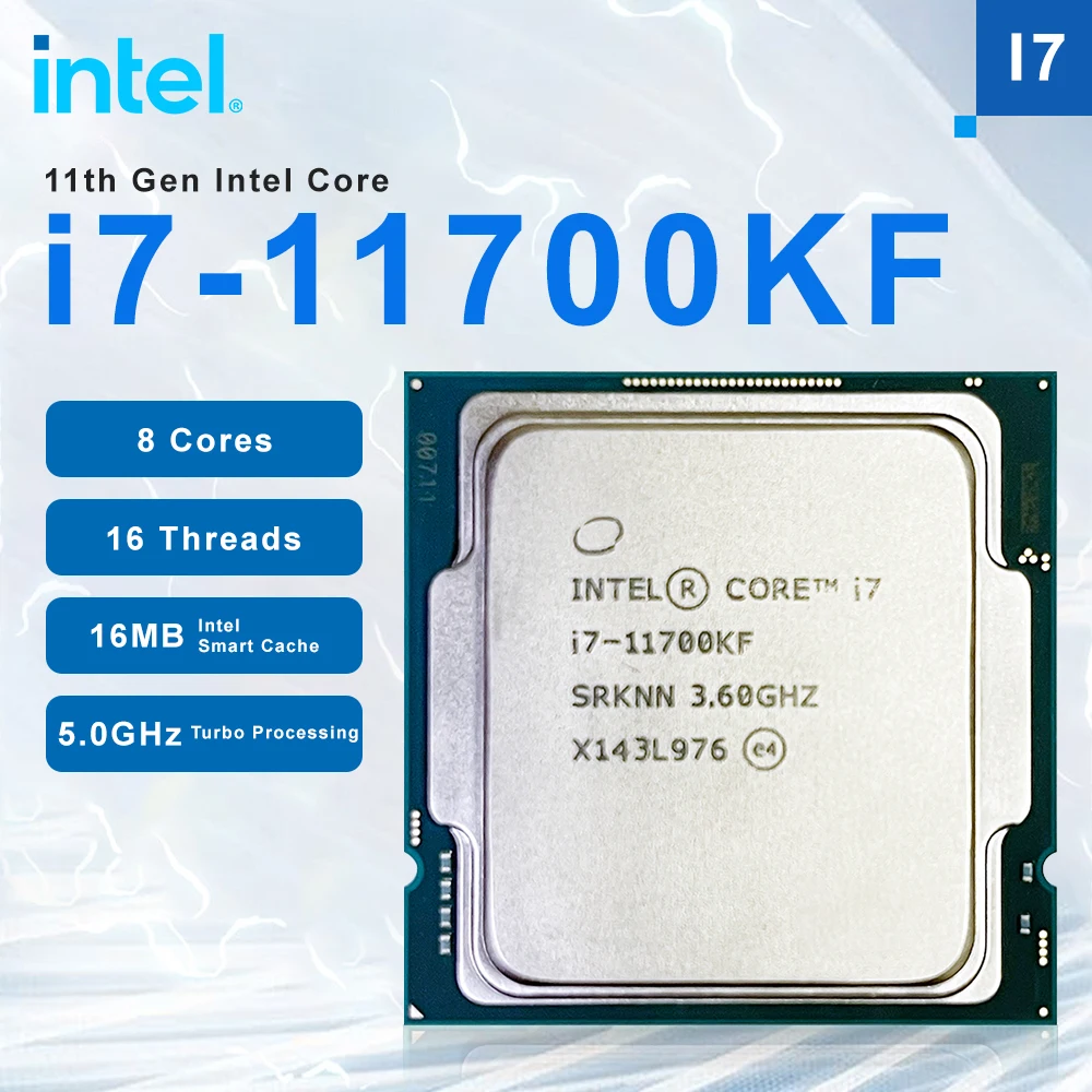 

Новый процессор Intel Core i7-11700KF i7 11700KF 3,6 ГГц Восьмиядерный 16-поточный ЦПУ процессор 125 Вт LGA 1200