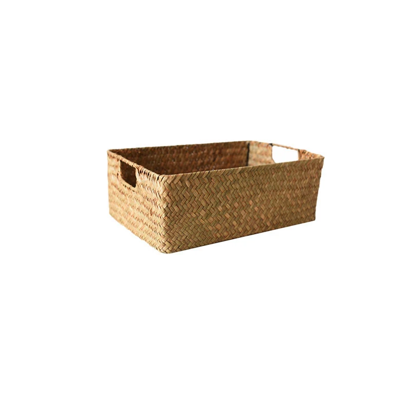 Акция! Плетеная вручную прямоугольная корзина из ротанга для хранения чая |