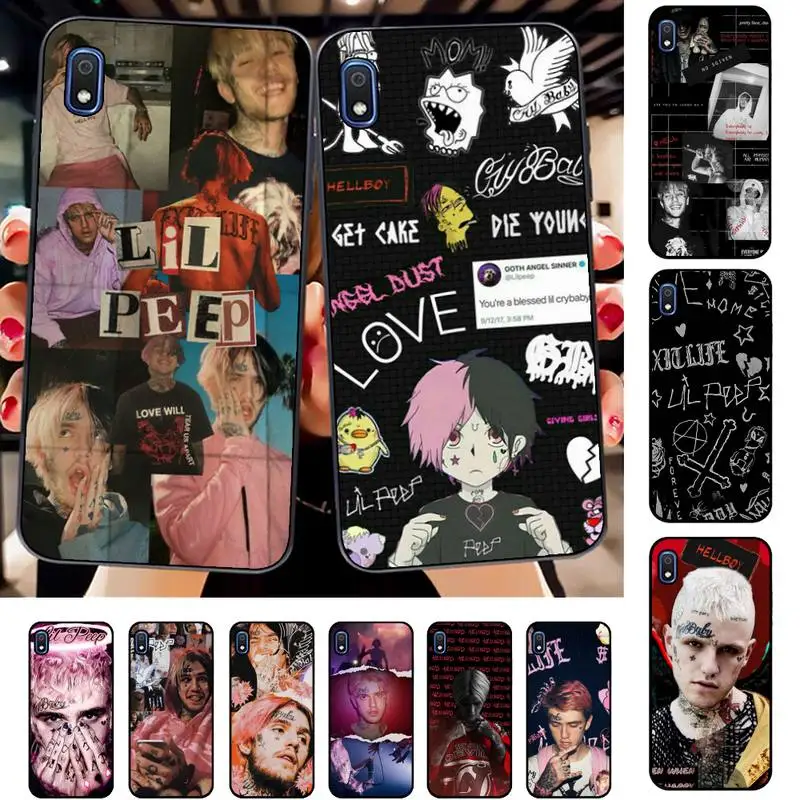 

Hip hop Rapper Lil Peep Hellboy Love album Phone Case for Samsung A51 01 50 71 21S 70 31 40 30 10 20 S E 11 91 A7 A8 2018 Cover