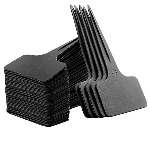 

100 Pcs 2.4 x 3.9in Thicken Gardening Flower Labels T-Type Plant Labels Plastic Plant Tags Nursery Garden Labels