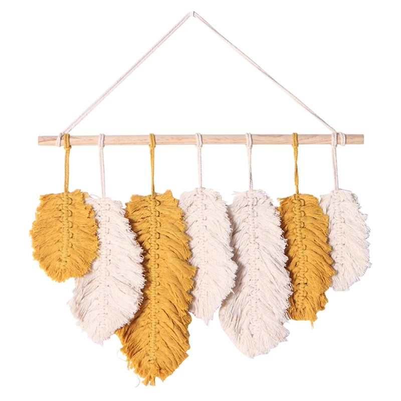 

Настенная подвеска в скандинавском стиле, искусственный хлопок, макраме, ручная работа G99A