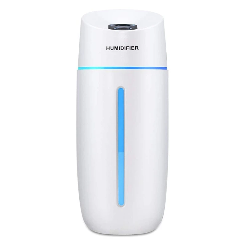 

Portable Cool Mist Humidifier 250ML With 7-Color LED Light, Vehicle USB Humidifier, Waterless Auto-Off For Home Bedroom