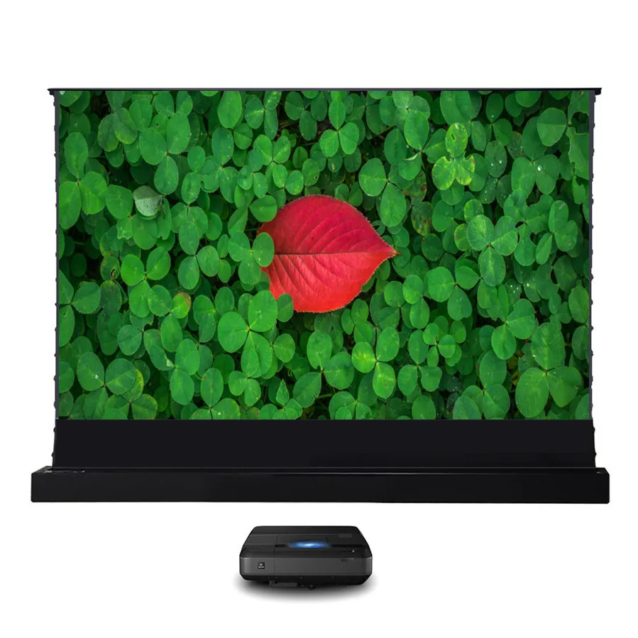 Vividstorm-pantalla eléctrica motorizada de suelo, proyector láser UHD 8K para cine en casa, luz ambiental de 100 pulgadas, pantalla de rechazo
