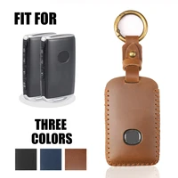 handmade leather car remote key case cover holder keychain for mazda 3 axela cx30 cx4 cx5 cx8 2020 car accessories