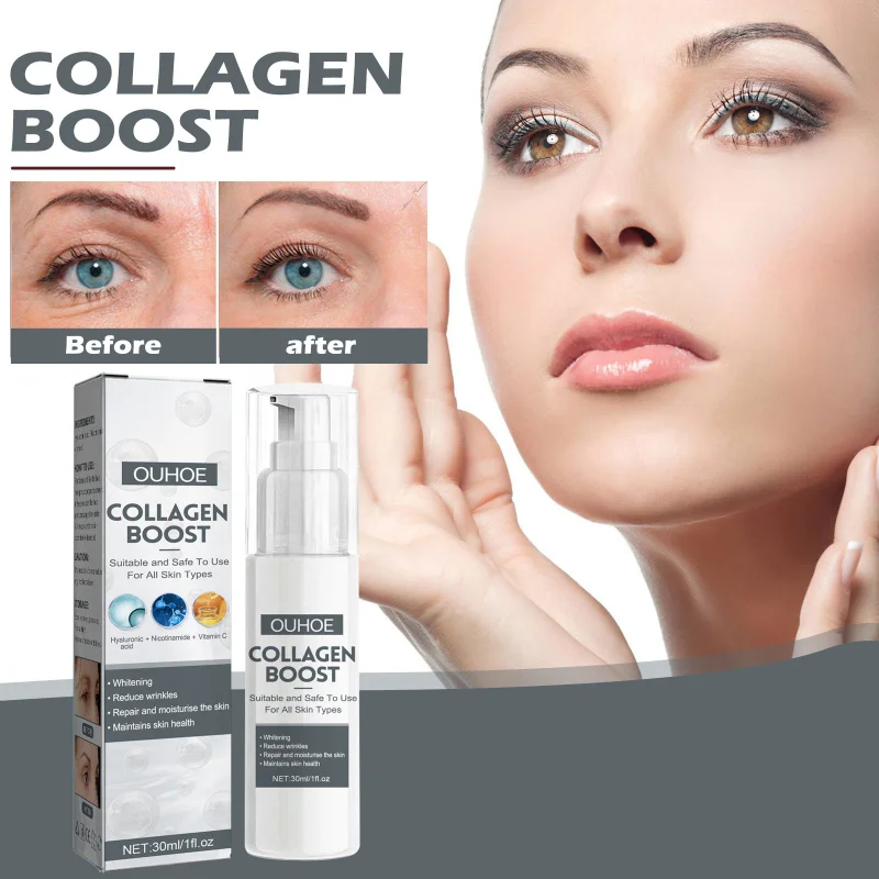 

Collagen Boost Anti Aging Serum, Collagen Boost Anti Aging Serum for Face Wrinkles, Skincare Glow And Protect Serum