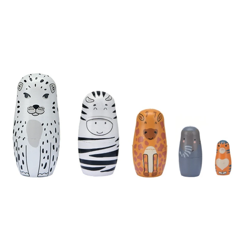 

Детская деревянная матрешка Леопард для кукол для игр настольные игры Пасхальный подарок