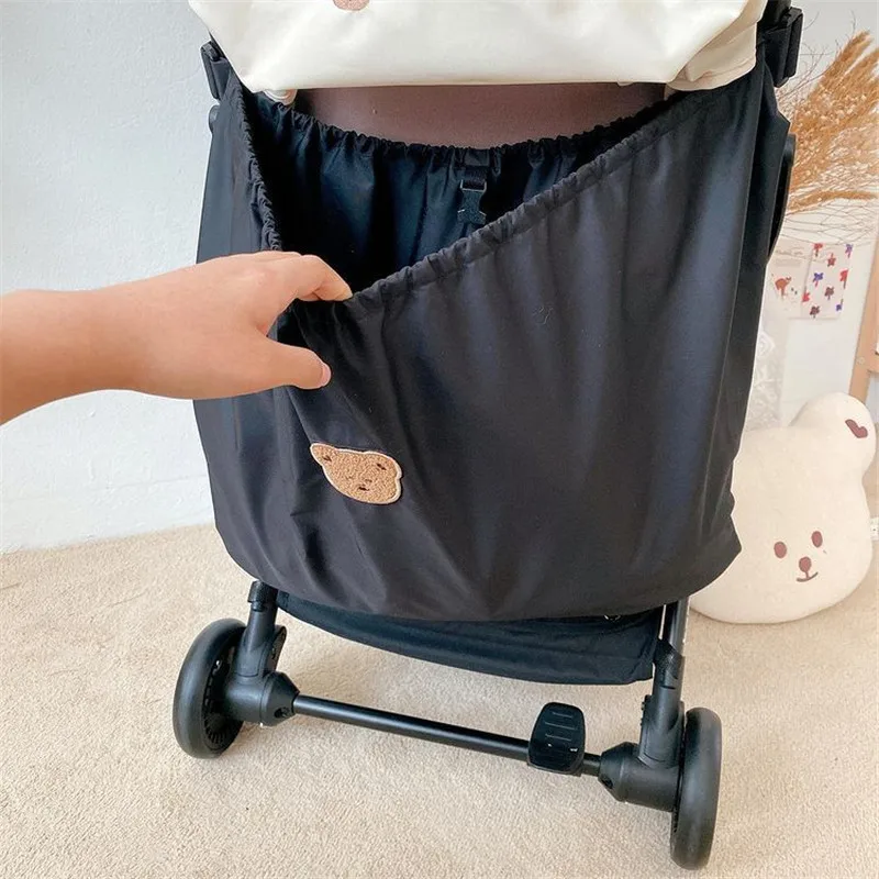 Korean Mommy Bag Bear Embroidery Baby Diaper Bag for Stroller Reusable Newborn Care Nursery Organizer Nappy Changing Bag for Mom