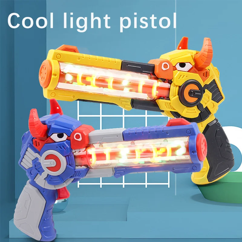 

Электрический музыкальный пистолет, Детские светящиеся вокальные игрушки, интерактивный электрический пистолет для родителей и детей