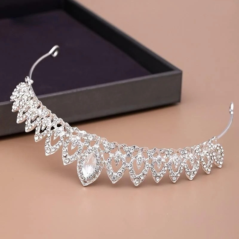 

Headpieces Glitter Crystals Bridal Tiaras Princess Birthday Crowns Wedding Headband For Brides Accessories 2023 SQ463