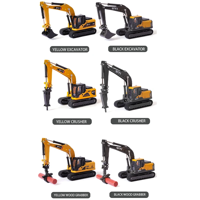 1:60 модель экскаватора строительный грузовик автомобиль литый под давлением