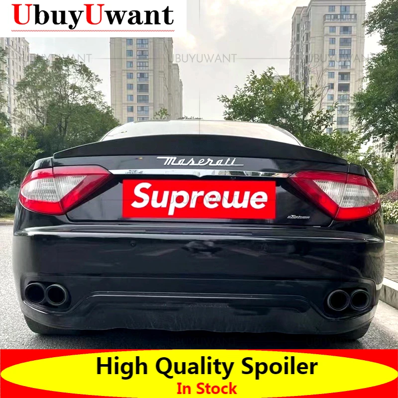 UBUYUWANT For Maserati GranTurismo GT and GTS 2Door Flat Trunk 2007-2017 Carbon Spoiler Wing Trunk Lip Boot Cover Car Styling