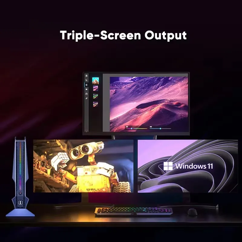 Игровой мини-ПК 13-го поколения Nvidia RTX 4060 3050 8G Intel i9 13900H 12900H i7 13700H RGB игровой