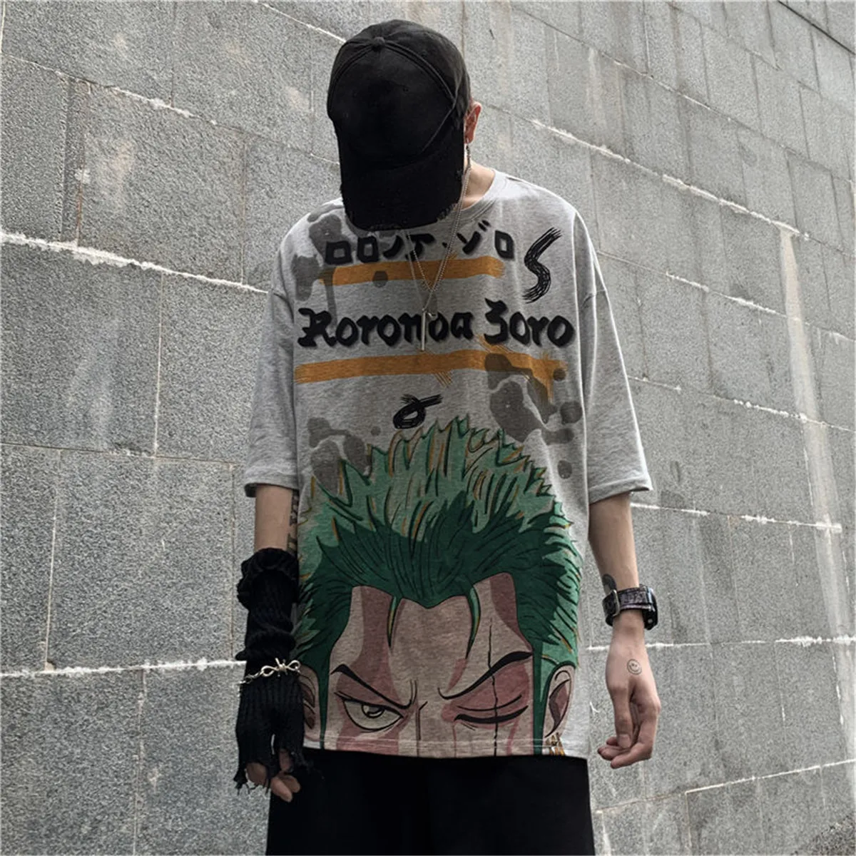 

Summer Cartoon Cool Japan Tops Women Ulzzang Short Sleeve Loose High Street Fashion Clothing Anime Harajuku Oversized T Shirts