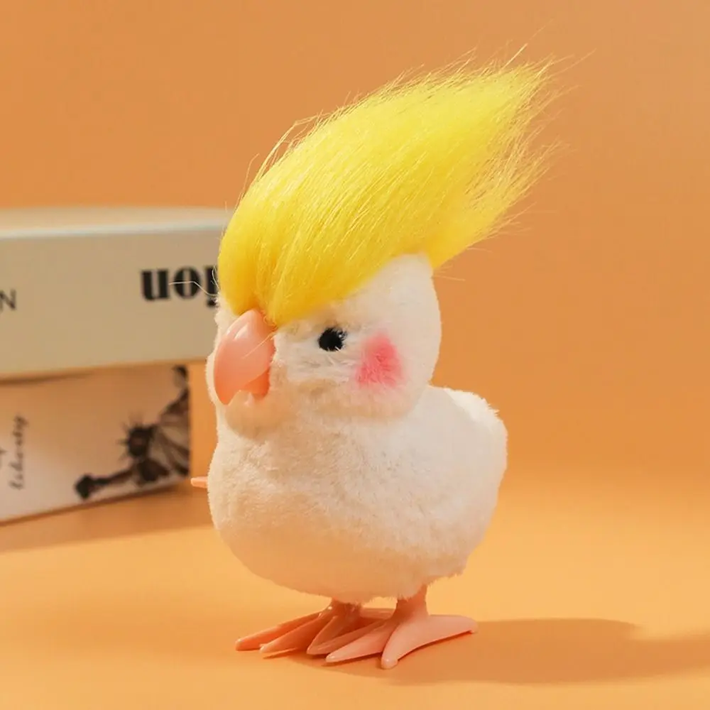 

Милый Забавный неэлектрический Настольный Маленький попугай сумасшедшая прическа интерактивная игрушка имитация птицы заводная игрушка плюшевая игрушка