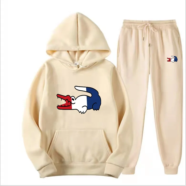 

Спортивный костюм мужской из 2 предметов, Свитшот и спортивные штаны, худи, повседневная одежда, осень-зима