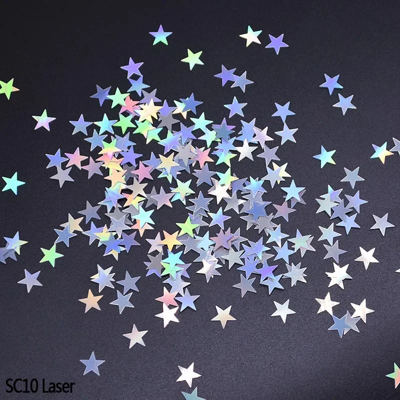 

Золотые акриловые звезды конфетти