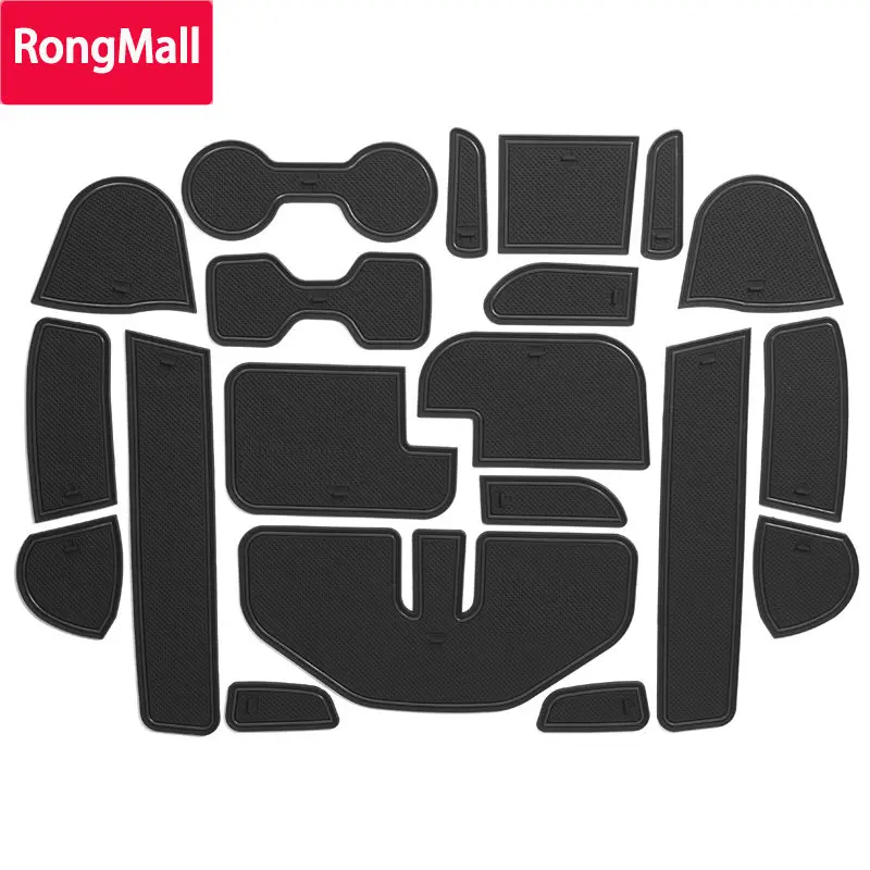 

RongMall Gate slot pad For Nissan Navara NP300 D23 2015 - 2021 Interior Door Pad Cup Holders Non-slip mats 20pcs