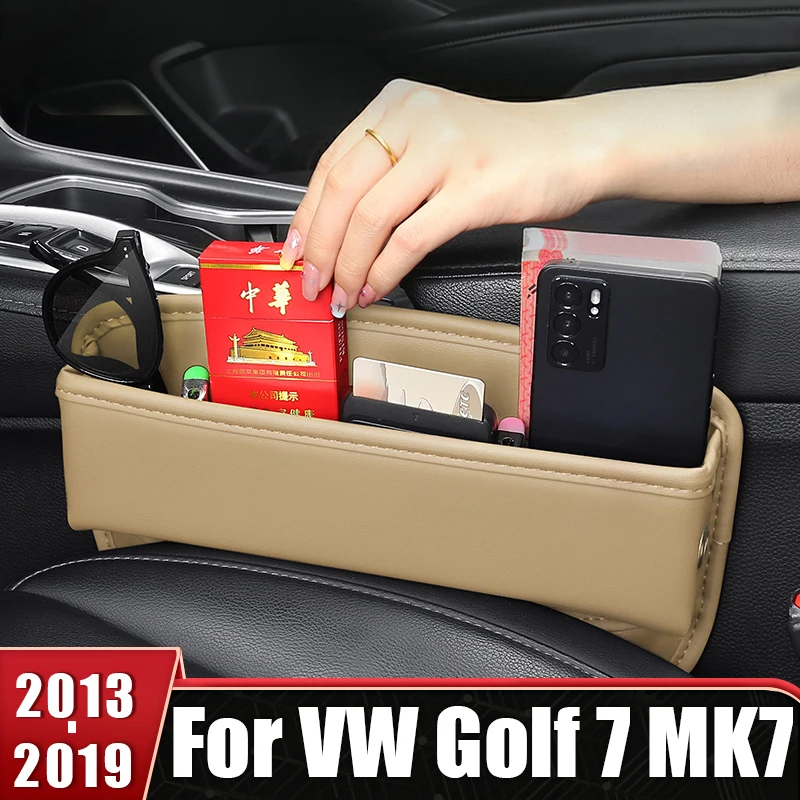 

Car Seat Crevice Slot Storage Box For Volkswagen VW Golf 7 MK7 2013 2014 2015 2016 2017 2018 2019 Multi-functional Bag Pocket