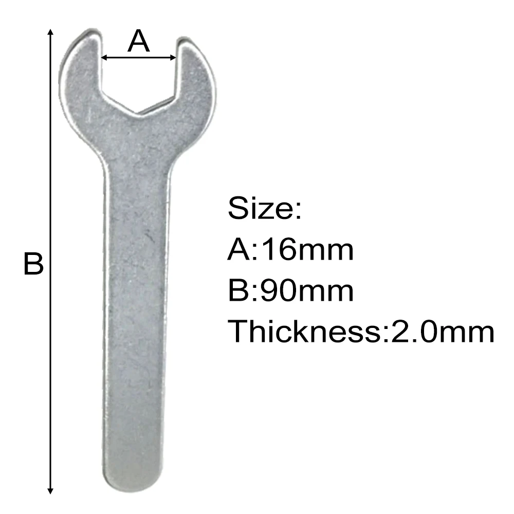 

16mm 16*90*2.0mm Metal Open Ended Spanner Wrench Simple Disposable Repair Tools For Cycling Bicycle Motor Bike Toy 90pcs/lot