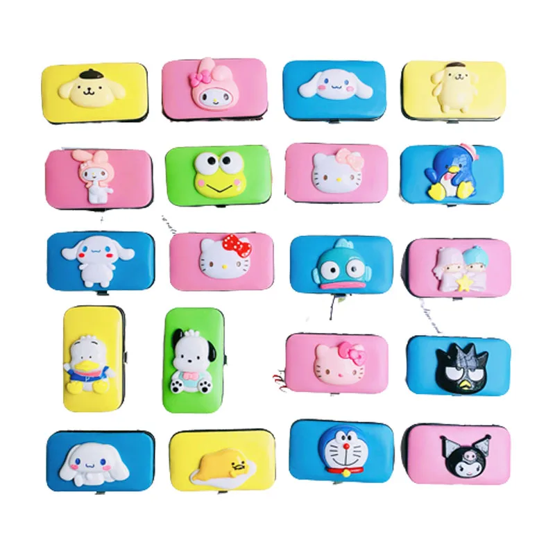 

Sanrio My Melody Cinnamoroll Kuromi Hellokittys Anime Kawaii Nail Clipper Set Pu Beauty Student Dormitory Portable Nail Set Gift