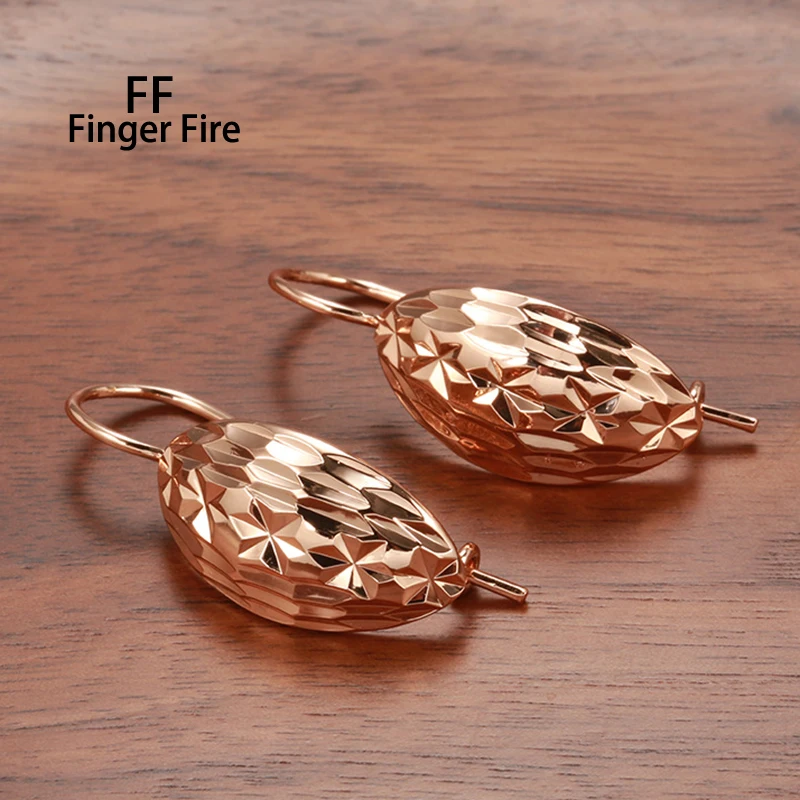 

Fashion Gold Plated Glossy Fish Scale Earrings Exquisite Unique Engagement Party Jewelry Wholesale