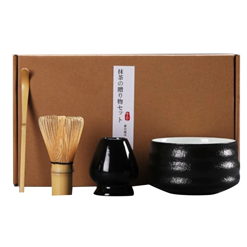 

4Pcs/Set Traditional Matcha Whisk,Bamboo Matcha Whisk with Spoon ,Ceramic Matcha Bowl,Japanese Matcha Sets