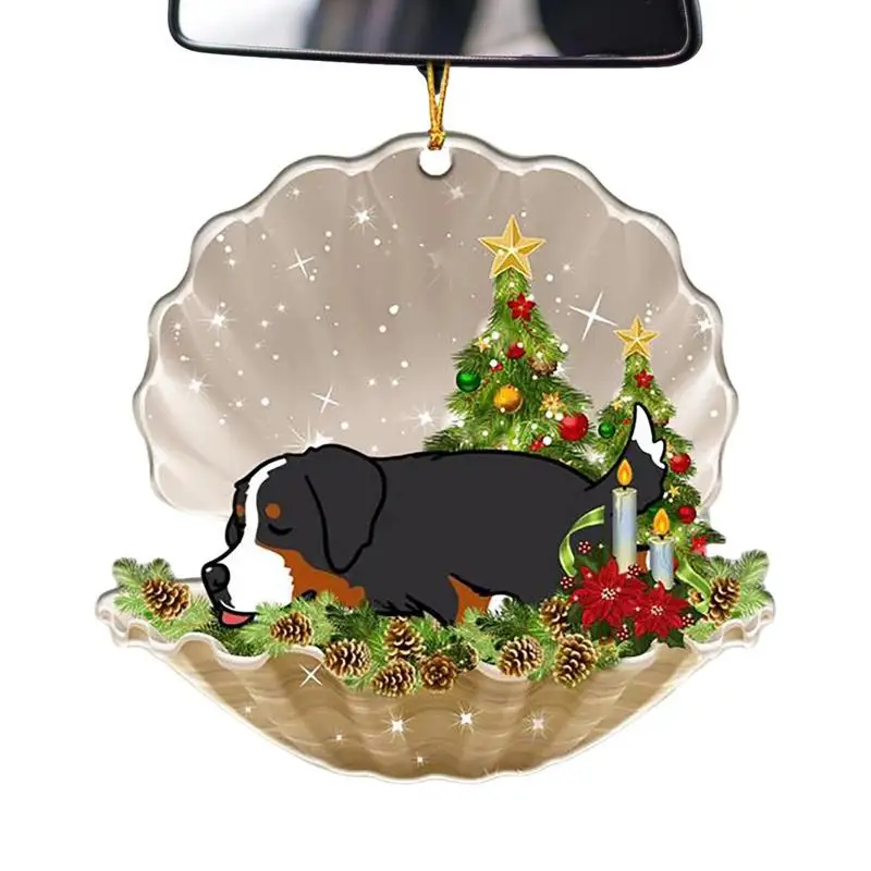 

Подвесные аксессуары для автомобиля, акриловый комплект для сна, милый Рождественский кулон для шаров, гирлянда, украшения для комнаты