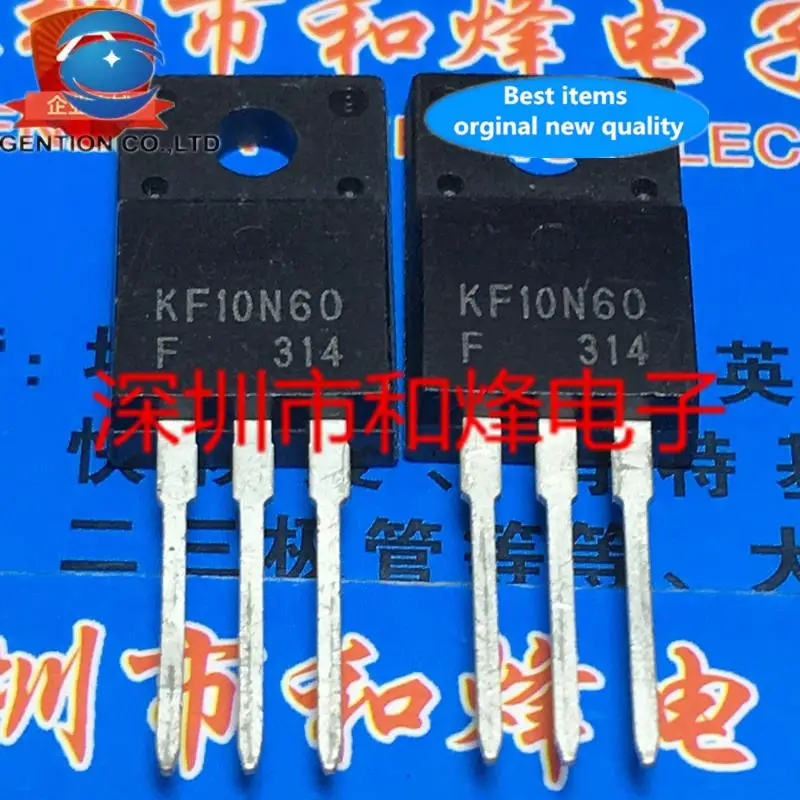 

10 шт. 100% оригинальный новый KF10N60 KF10N60F TO-220F 600V 6A
