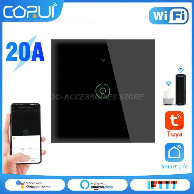 

Умный выключатель Tuya с поддержкой Wi-Fi, 20 А