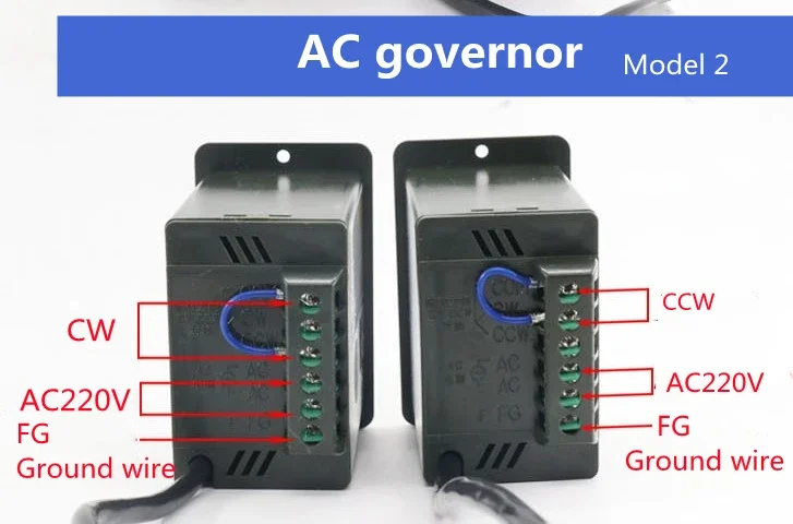 RV30 220V 90W AC Worm Gear with Self-Locking Dual Output Shaft Motor Speed Regulator Adjustable CW CCW High Torque