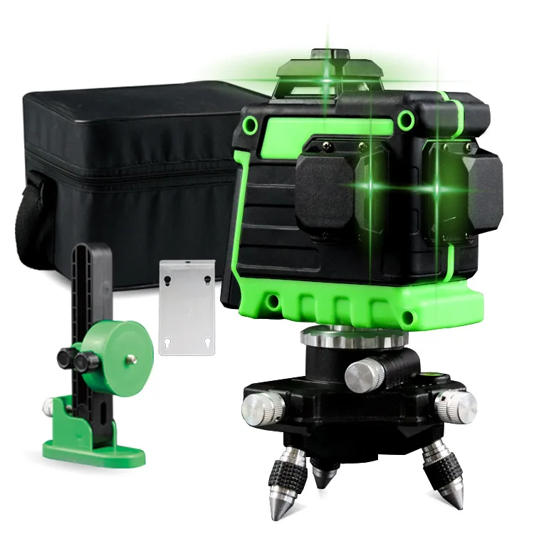 Multifunctional 12 Lines 3D  Laser Level 360 Horizontal And Vertical Cross Super Powerful Green Self-leveling Laser Level Tools