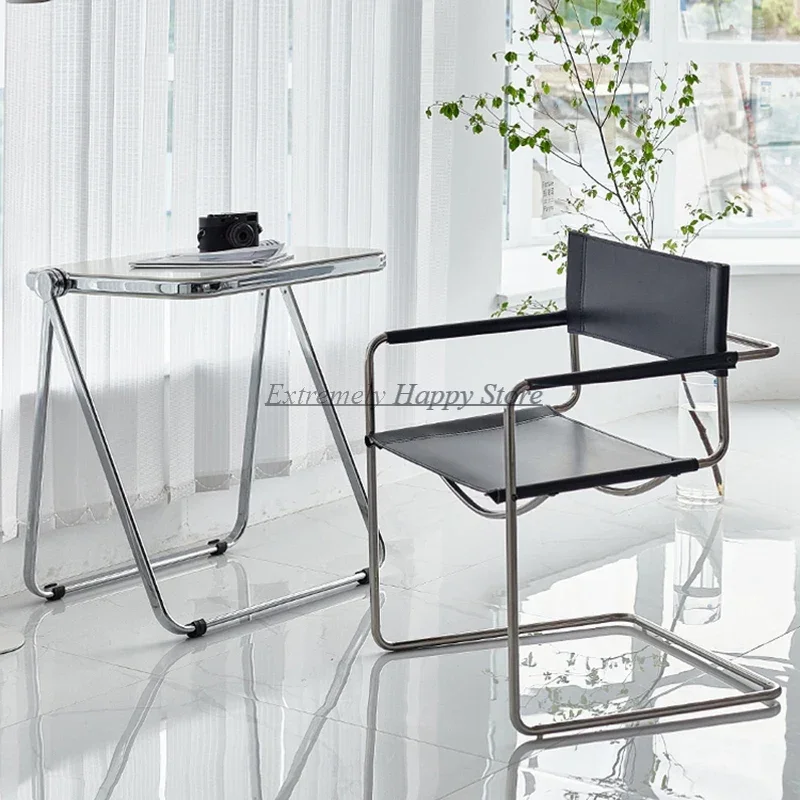 

Офисный классический стул для столовой, подлокотник, удобные эргономичные стулья для квартиры, мебель для гостиной из нержавеющей стали