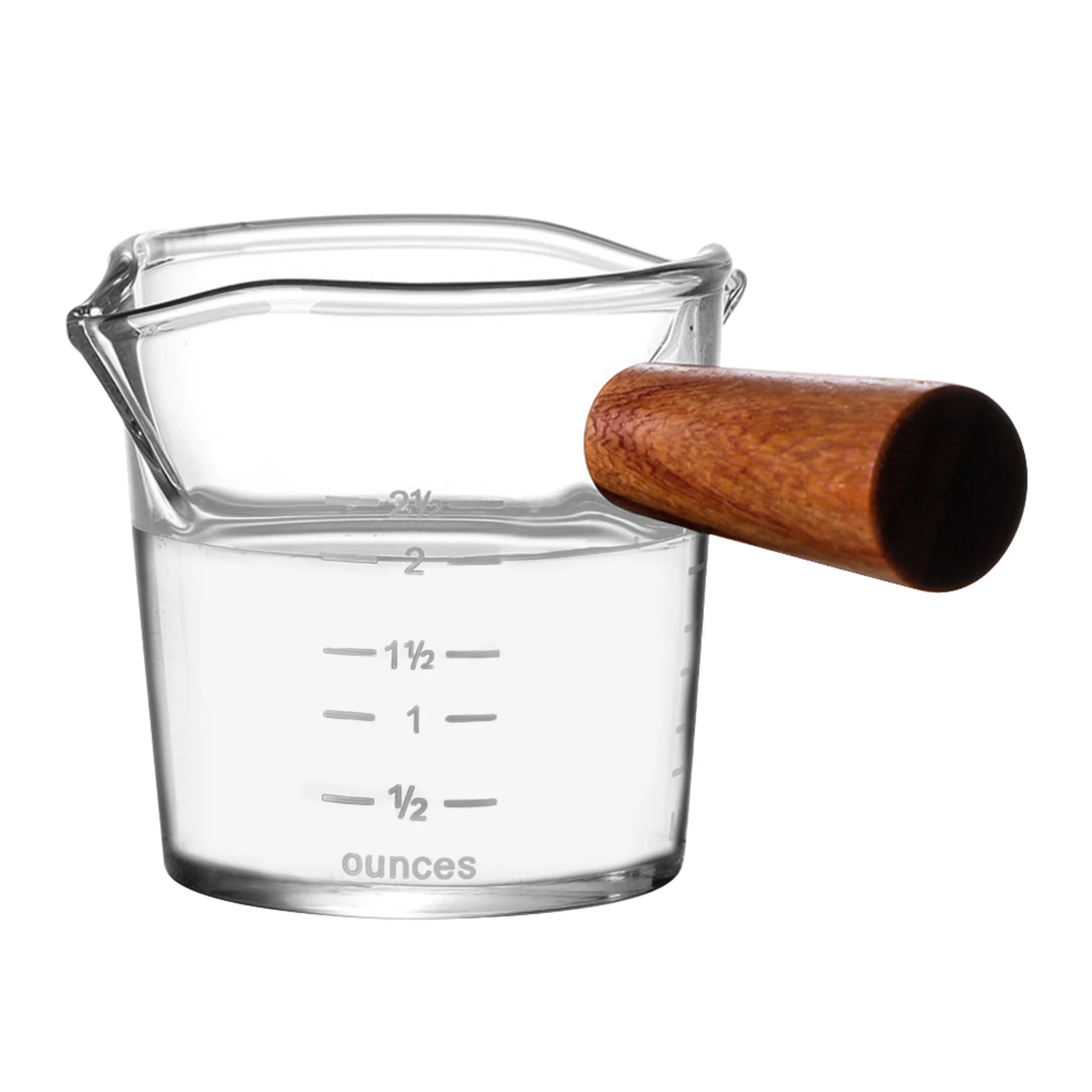 

100ml High Borosilicate Glass Home Double Spout Espresso Measuring Cup Cafe Wine Heat-resisting Glass Scale Measure Mugs