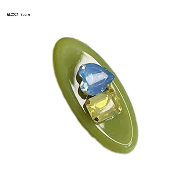 

Small Crystal Hair Clip Candy Colored Hairpins Styling Hair Accessory Gifts