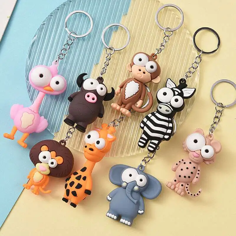 

Cartoon Animal Key Women Bag Eye Elephant Doll Keychain Gifts Cute Pendant Key