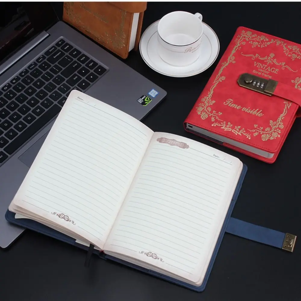 

Your Minds Hand Account Student Stationery Business Notepad Password Lock Notebook Notebook with Lock Vintage Codebook