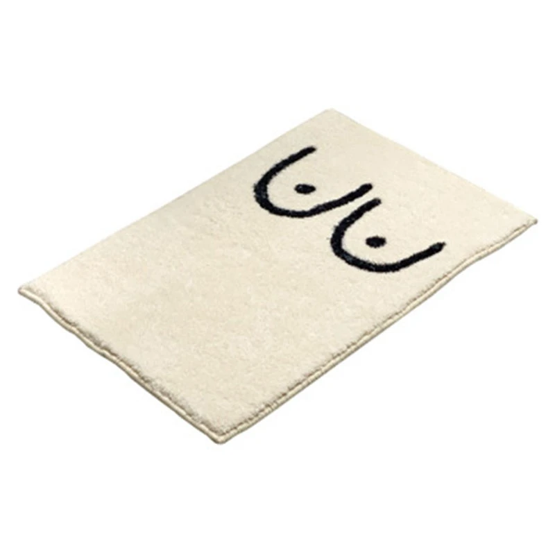 

European-Style Creative Abstract Non-Slip Water-Absorbing Floor Mat Fun Bathroom Door Mat Machine Washable Foot Mat