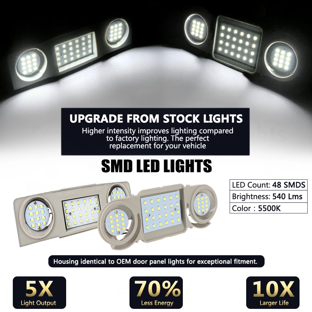 48 Светодиодных Купольных Светильников Для VW Passat CC B6 B7 Golf Tiguan Touran Scirocco Seat Leon Alhambra