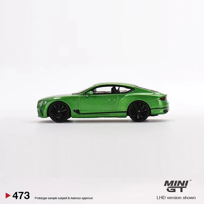 Модель автомобиля MINIGT 1:64 B Continental GT Speed 2022 литая под давлением сплава # 473 LHD Apple Green