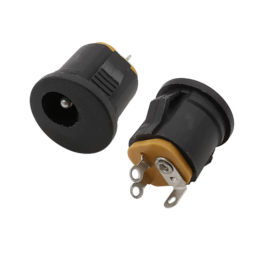 

DC-022K 5.5x2.1mm DC Power Supply Jack Female Socket Panel Mount Snap-on Interface Terminals Charging Plug Connector Adapter