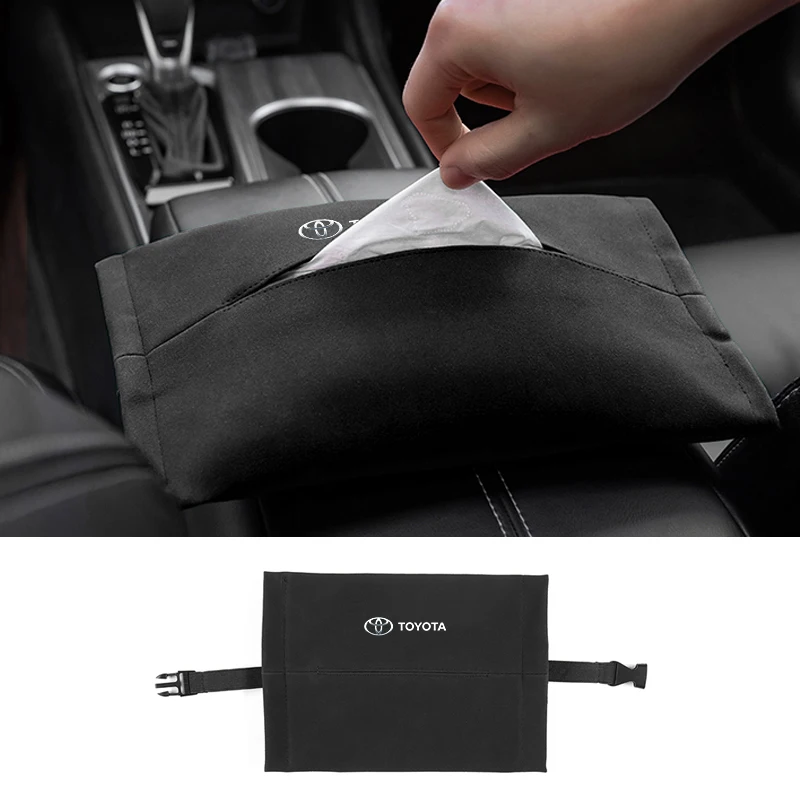

Car Paper Storage Box Car Interior Accessories For Toyota Corolla Yaris Aygo GT86 Prius RAV4 Camry Hilux Auris Avensis Avalon