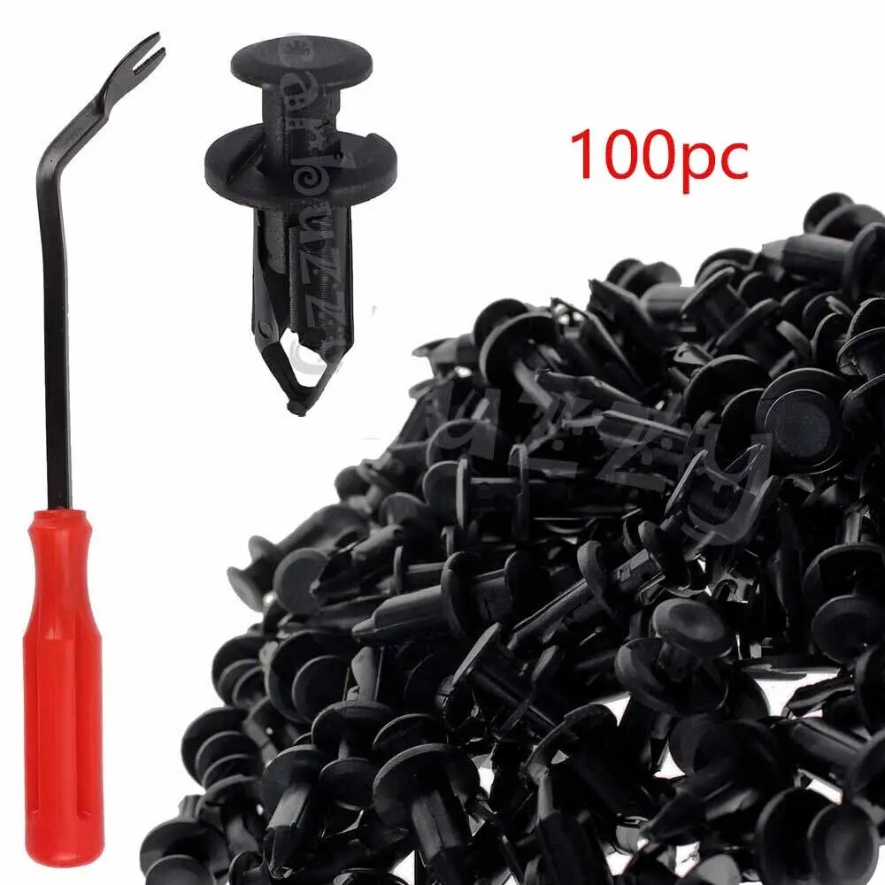 

10/20/50/100 шт. ATV 8 мм отверстие, пластиковые быстроразъемные зажимы для бампера